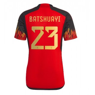 Belgien Michy Batshuayi #23 Hemmakläder VM 2022 Kortärmad